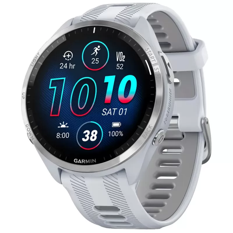 Reloj GPS Garmin Forerunner 965 - Titanium/Whitestone Gray (010-02809-01)