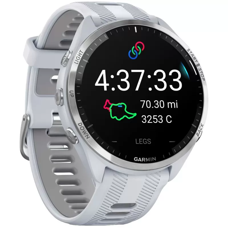Reloj GPS Garmin Forerunner 965 - Titanium/Whitestone Gray (010-02809-01)