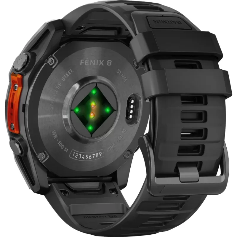 Reloj GPS Garmin Fēnix 8 51mm AMOLED - Slate Gray/Black (010-02905-00)