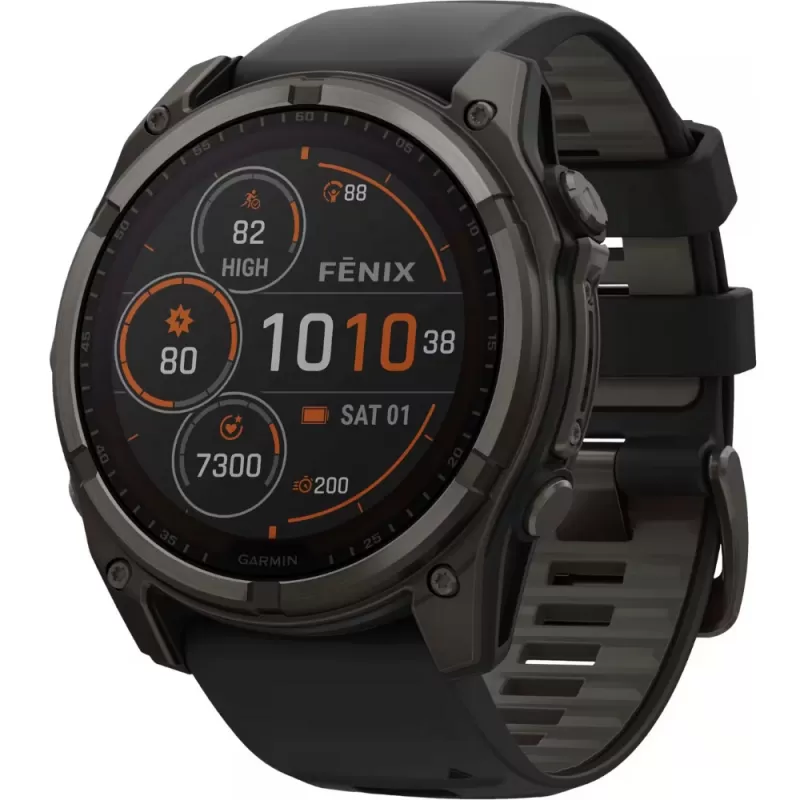 Reloj GPS Garmin Fēnix 8 51mm Solar Sapphire - Carbon Gray DLC Titanium/Black Pebble Gray (010-02907-10) Reloj GPS Garmin Fēnix 8 51mm Solar Sapphire - Carbon Gray DLC Titanium/Black Pebble Gray (010-02907-10)
