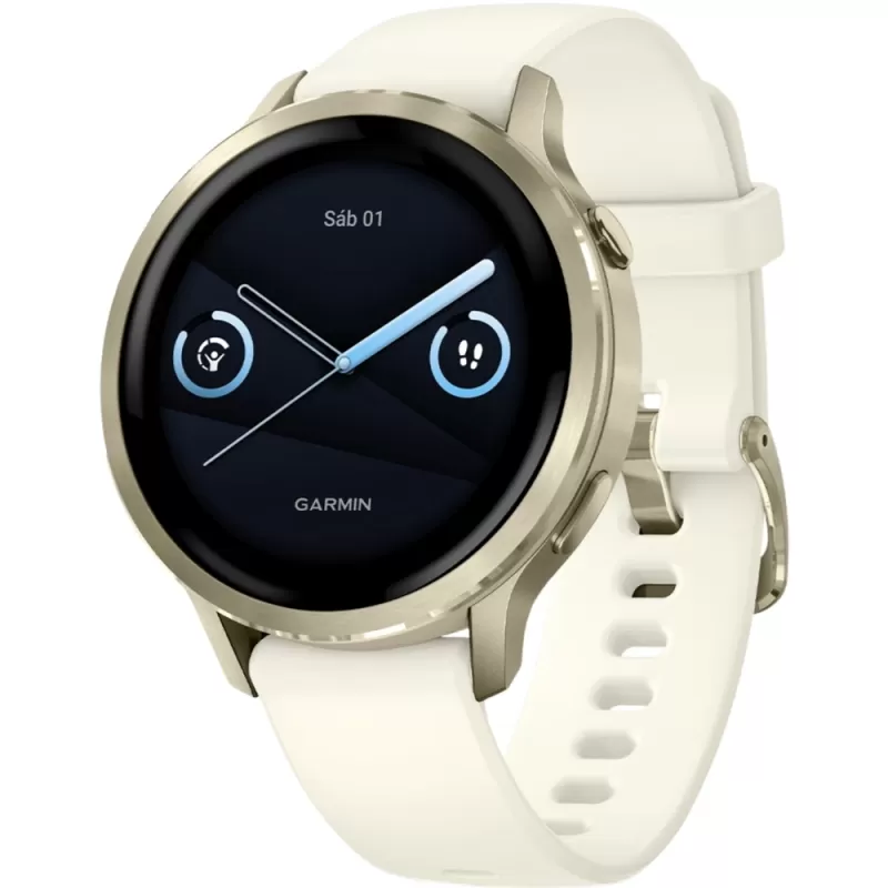 Reloj GPS Garmin Venu 4 41mm - Gold/Bone (010-03013-00)