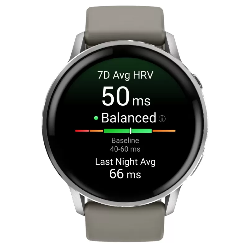 Reloj GPS Garmin Venu 4 45mm - Silver/Gray (010-03013-01)