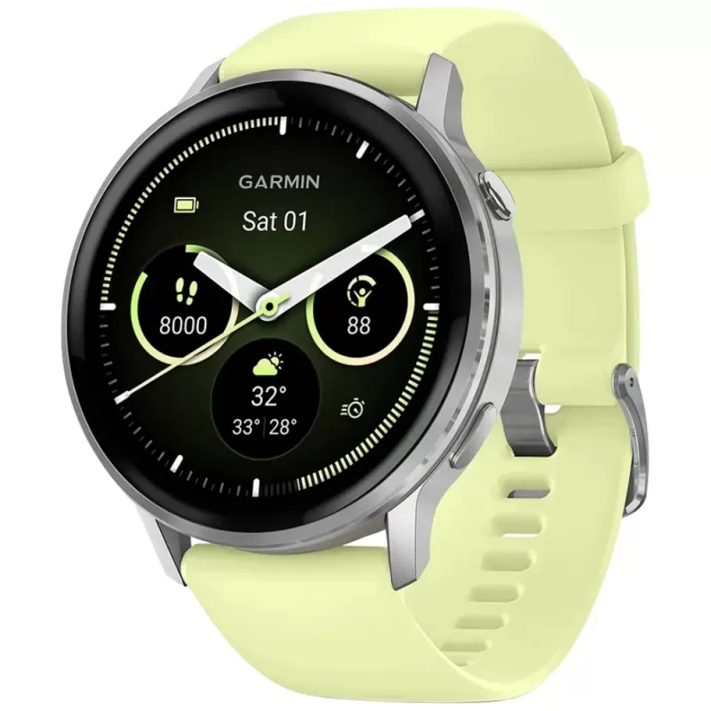 Reloj GPS Garmin Venu 4 45mm - Silver/Citron (010-03014-02)