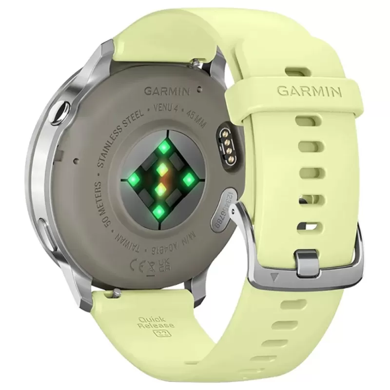 Reloj GPS Garmin Venu 4 45mm - Silver/Citron (010-03014-02)
