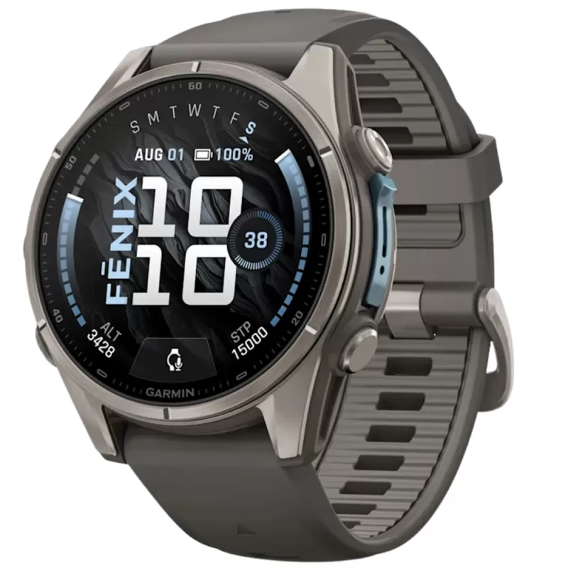Reloj GPS Garmin Fenix 9 43mm - Titanium/Pebble Gray (010-04761-10)