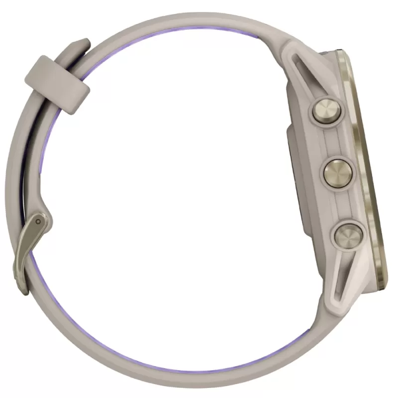 Reloj GPS Garmin Forerunner 970 - Soft Gold Titanium/Translucent Indigo (010-02969-02)