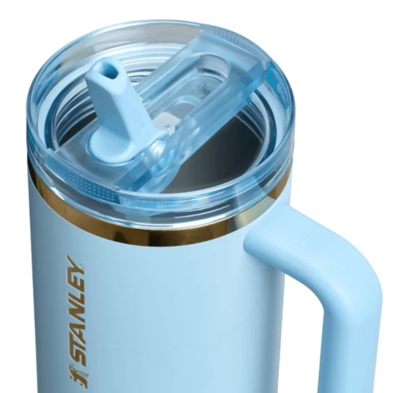Vaso Térmico Stanley × Messi The Flip Straw Quencher Protour Tumbler 1.18L - Striker Blue