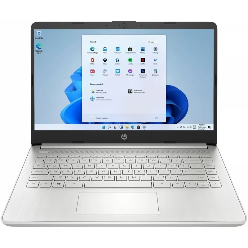 Notebook HP 14-DQ5009NR 14" Intel Core i3-1215U 8/256GB W11H - Silver