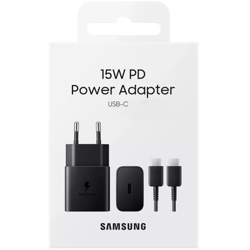 Cargador Samsung USB-C 15W EP-T1510XBEGWW - Black