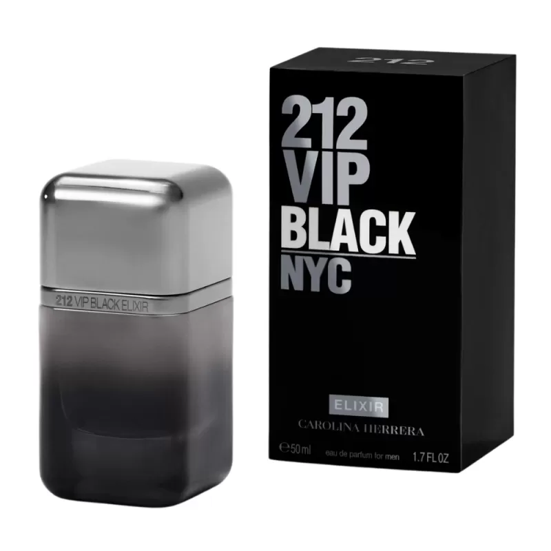 Perfume Carolina Herrera 212 VIP Black Elixir EDP Masculino - 50mL