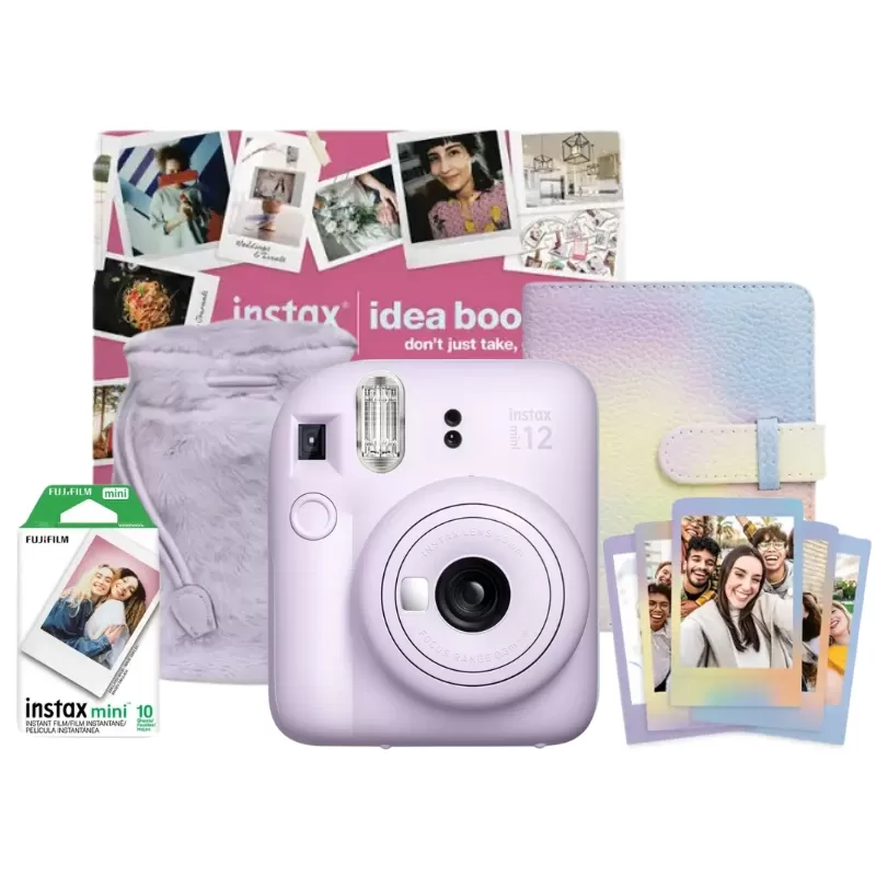 Cámara Instantánea Fujifilm Instax Mini 12 Holiday Bundle - Lilac Purple