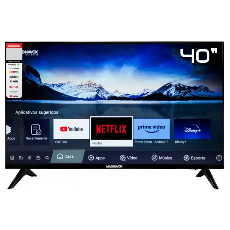 Smart TV LED Magnavox 40" 40MEZ443/M1 Full HD