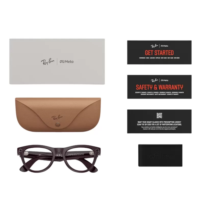 Lentes de Sol Ray-Ban Meta Skyler (Gen 2) RW4014 - Shiny Mystic Violet/Transitions Amethyst