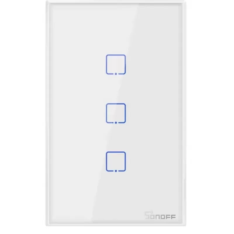 Interruptor de Pared Smart Sonoff T2US3C Wi-Fi 2V - White