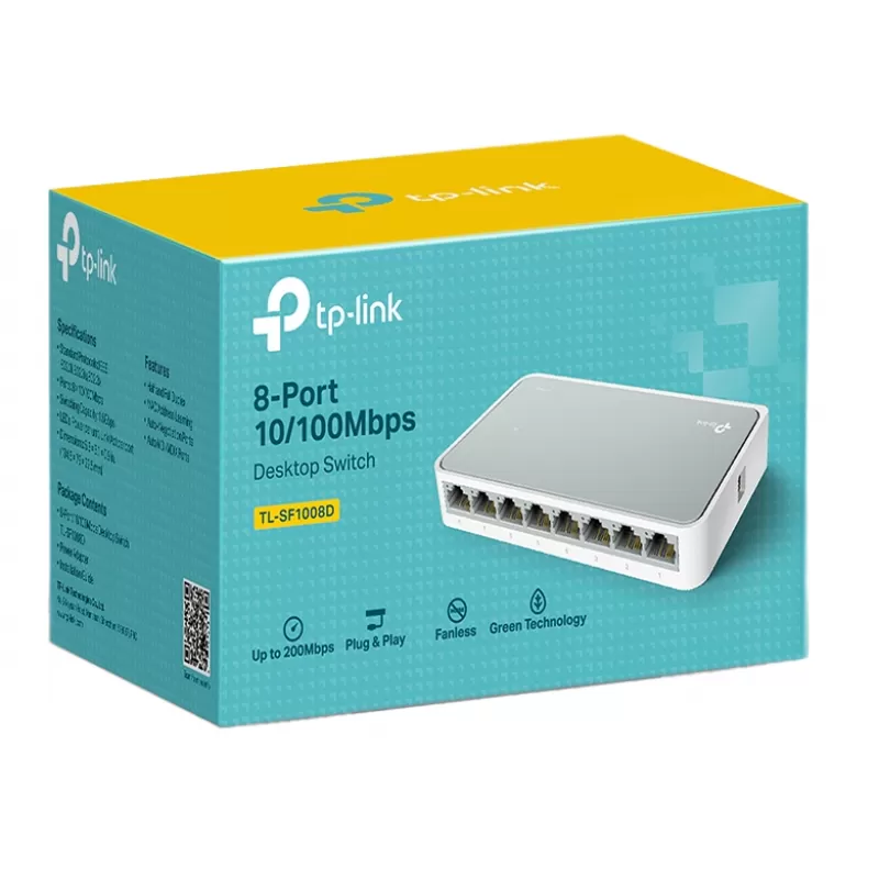 Switch de Escritorio TP-Link TL-SF1008D 8 Puertos 10/100Mbps