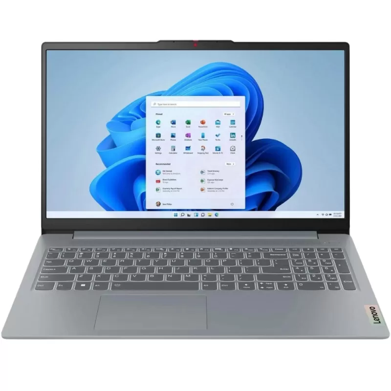 Notebook Lenovo IdeaPad Slim 3 15AMN8 82XQ00EBUS 15.6" AMD Ryzen 5 7520U 8/256GB W11H - Arctic Grey