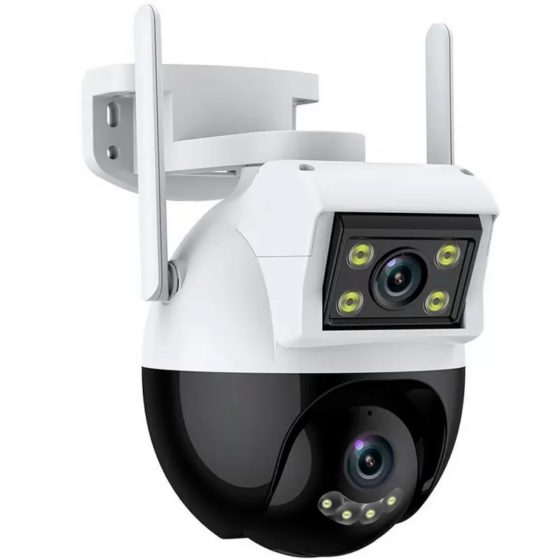 Cámara IP Sate A-CAM008D 4MP Dual Lens Wi-Fi 2V - White