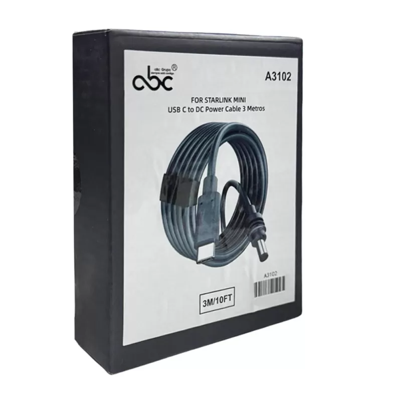 Cable ABC para Router Starlink Mini A3102 (3m) - Gray