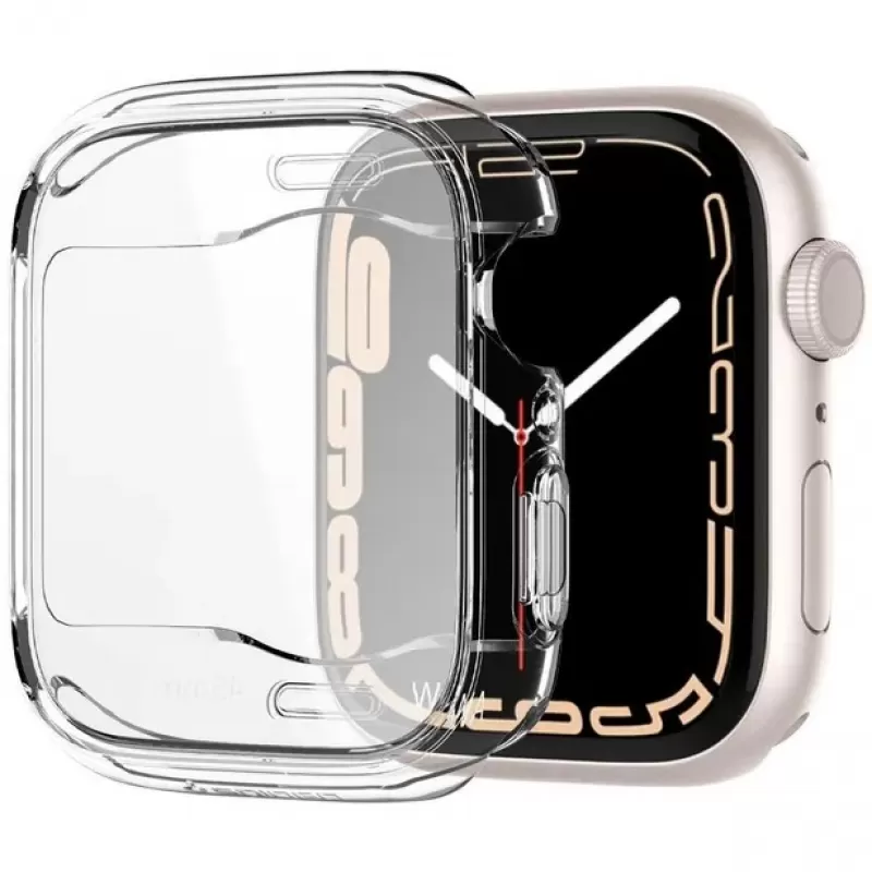 Capa Spigen para Apple Watch 45mm Ultra Hybrid ACS04611 - Crystal