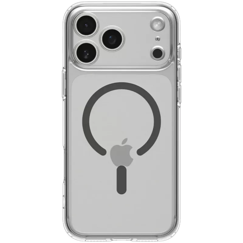 Capa Spigen iPhone 17 Pro Max Crystal Hybrid MagFit ACS09600 - Clear Graphite