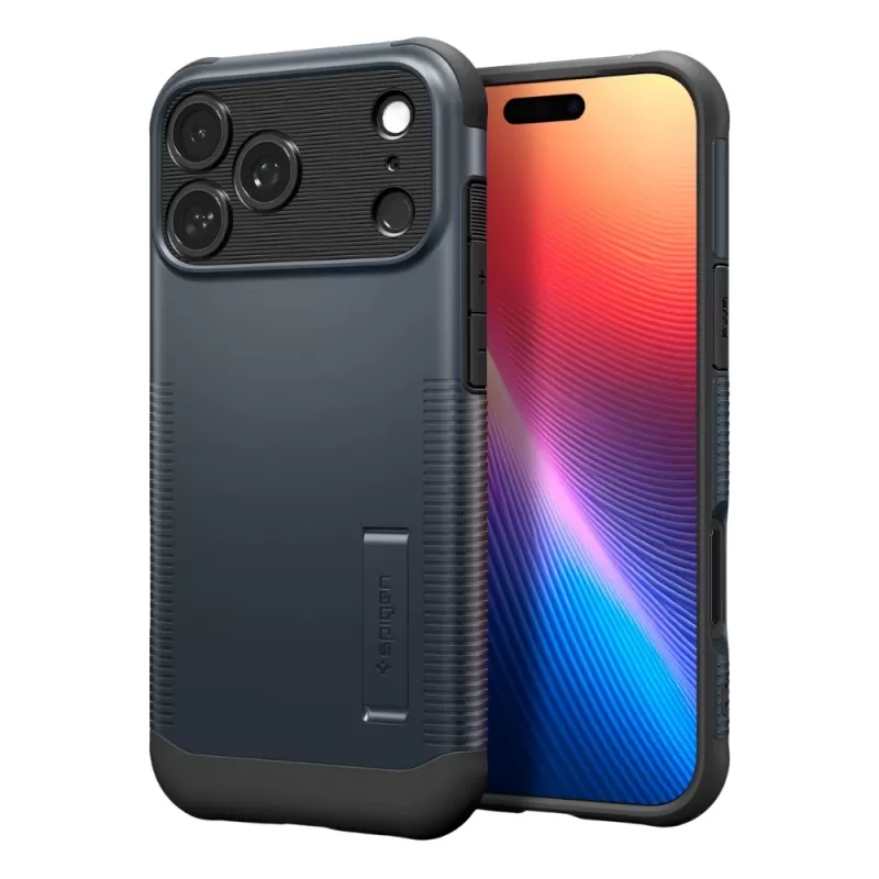 Capa Spigen iPhone 17 Pro Max Slim Armor MagFit ACS09602 - Metal Slate