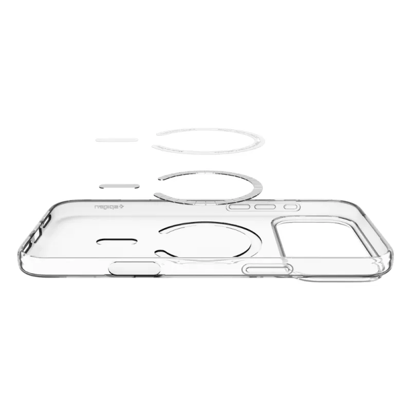 Capa Spigen iPhone 17 Pro Crystal Flex MagFit ACS09630 - Clear White
