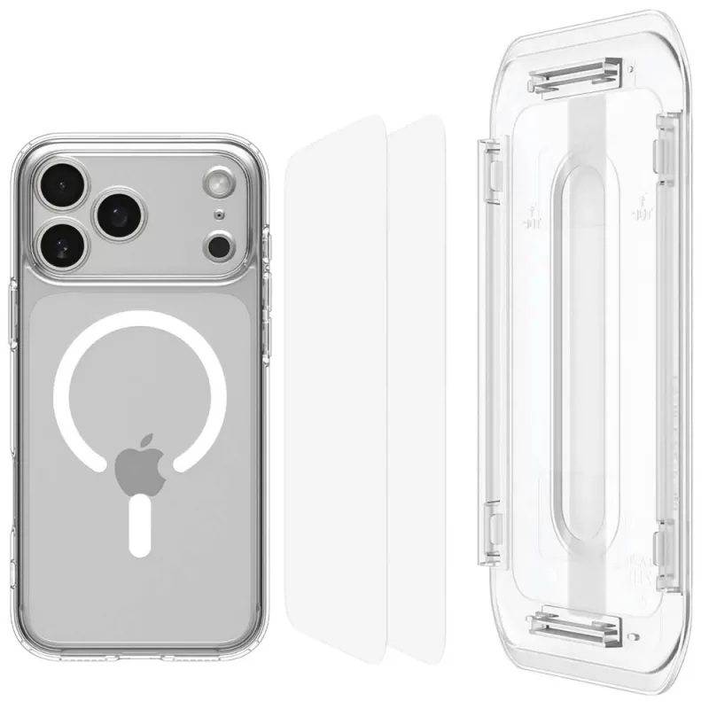 Capa Spigen iPhone 17 Pro Ultra Hybrid Pack MagFit ACS09949 - Clear White