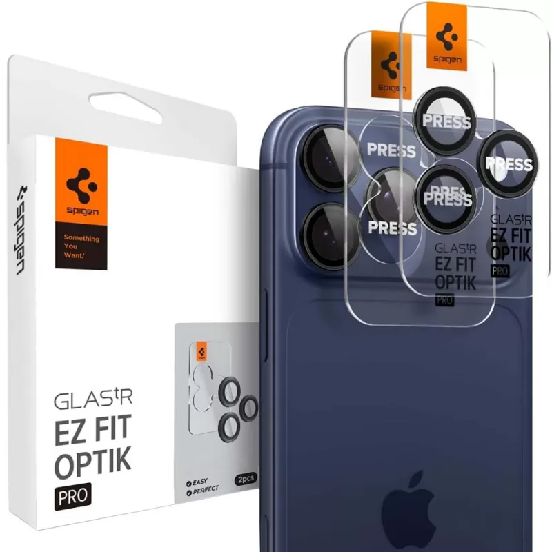 Protector de Cámaras Spigen para iPhone 17/16/15/14 Pro/Pro Max AGL05205 - Black (2 Unidades)