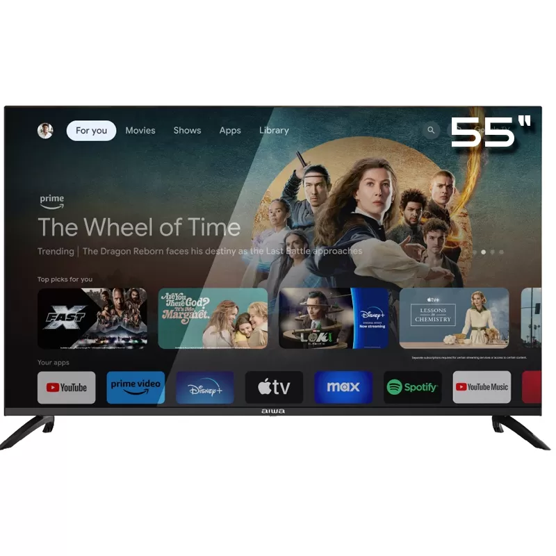 Smart TV QLED Aiwa 55" AW55B4QFG 4K Ultra HD