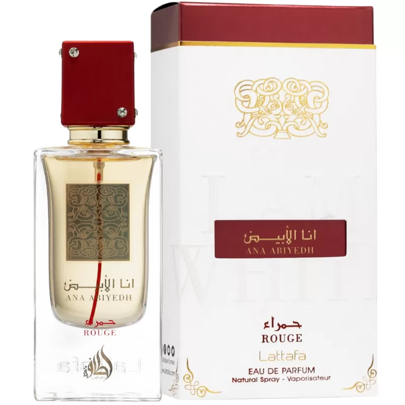 Perfume Lattafa Ana Abiyedh Rouge EDP Unisex - 60mL