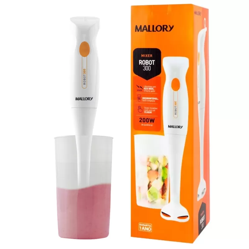 Mixer Mallory Robot 300 B91600342 200W 220V - White
