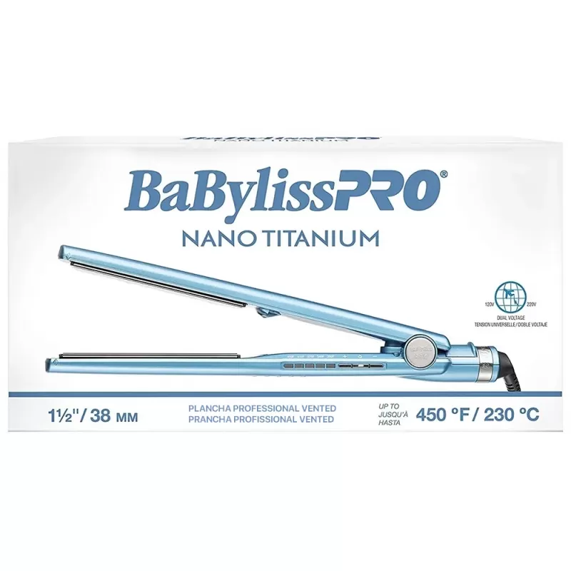 Alisador BaBylissPro Nano Titanium BNT4093TUZ 2V - Blue