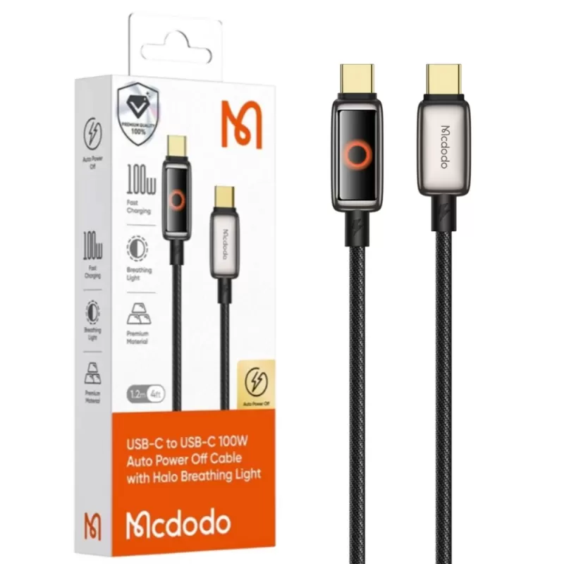 Cable USB-C Mcdodo CA-668 100W (1.2m) - Gold