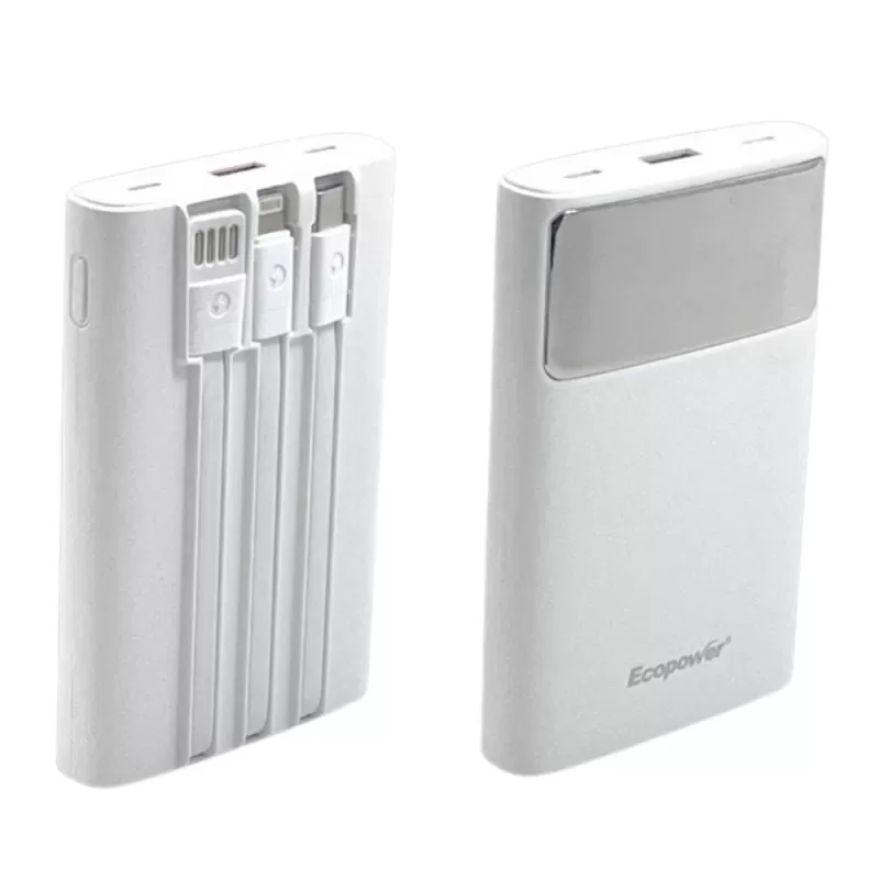 Cargador Portátil Ecopower EP-C505 12.000mAh 22.5W - White