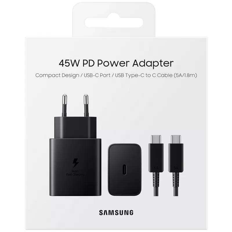Cargador Samsung USB-C 45W EP-T4510XBEGWW - Black