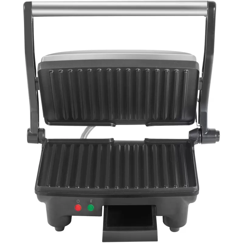 Sandwichera Grill Black+Decker Panini GR2976-CL 910W 220V - Plata/Negro