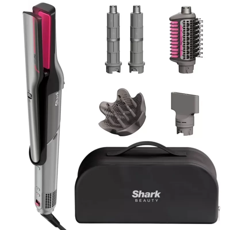 Secador Multi-Estilizador Shark FlexFusion 5-en-1 HD672SCO 110V - Grey/Pink Secador Multi-Estilizador Shark FlexFusion 5-en-1 HD672SCO 110V - Grey/Pink
