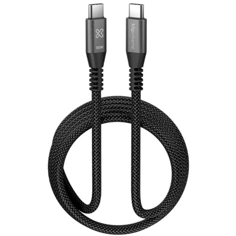 Cable USB-C klip Xtreme PowerGo 550 KAC-550-6FT 100W (1.8m) - Black Cable USB-C klip Xtreme PowerGo 550 KAC-550-6FT 100W (1.8m) - Black