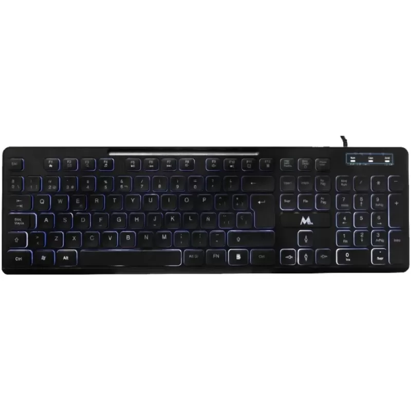 Teclado Mtek KB-7269L USB LED - Black (Español)