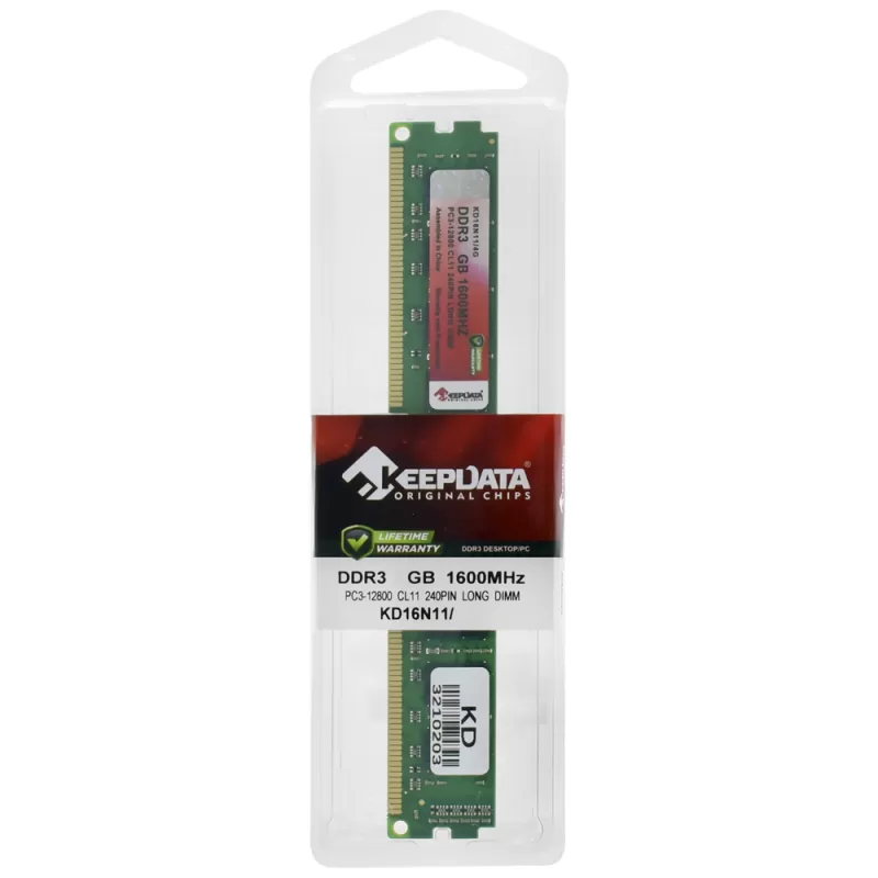 Memoria RAM para PC KeepData KD16N11/8 8GB DDR3 1600MHz