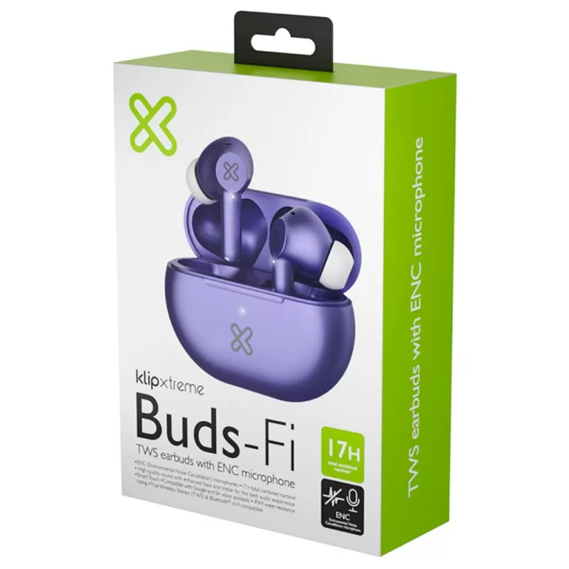 Auricular Klip Xtreme Buds-Fi KTE-015PR Bluetooth - Purple