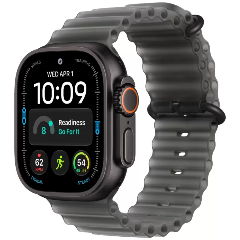 Apple Watch Ultra 4 MJAY4LS/A 49mm (GPS+Cellular) - Black Titanium/Translucent Black Ocean Band
