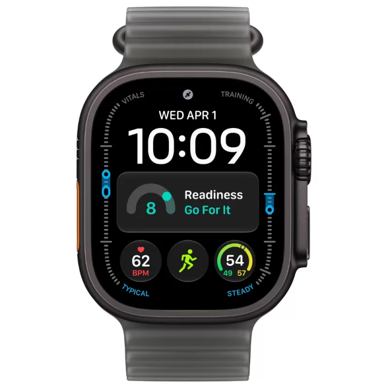 Apple Watch Ultra 4 MJAY4LS/A 49mm (GPS+Cellular) - Black Titanium/Translucent Black Ocean Band