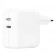 Apple Power Adapter Dual USB-C MW2K3ZM/A 35W - Whi...