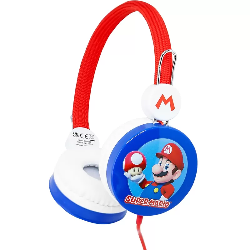 Auricular OTL Kids SM1108 - Super Mario Red Logo