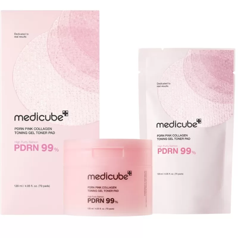 Almohadillas Tónicas Medicube PDRN Pink Collagen ...