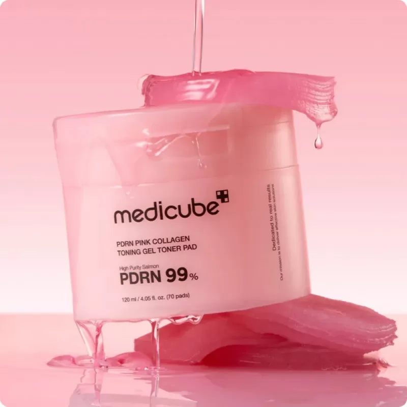 Almohadillas Tónicas Medicube PDRN Pink Collagen - 70 Pads