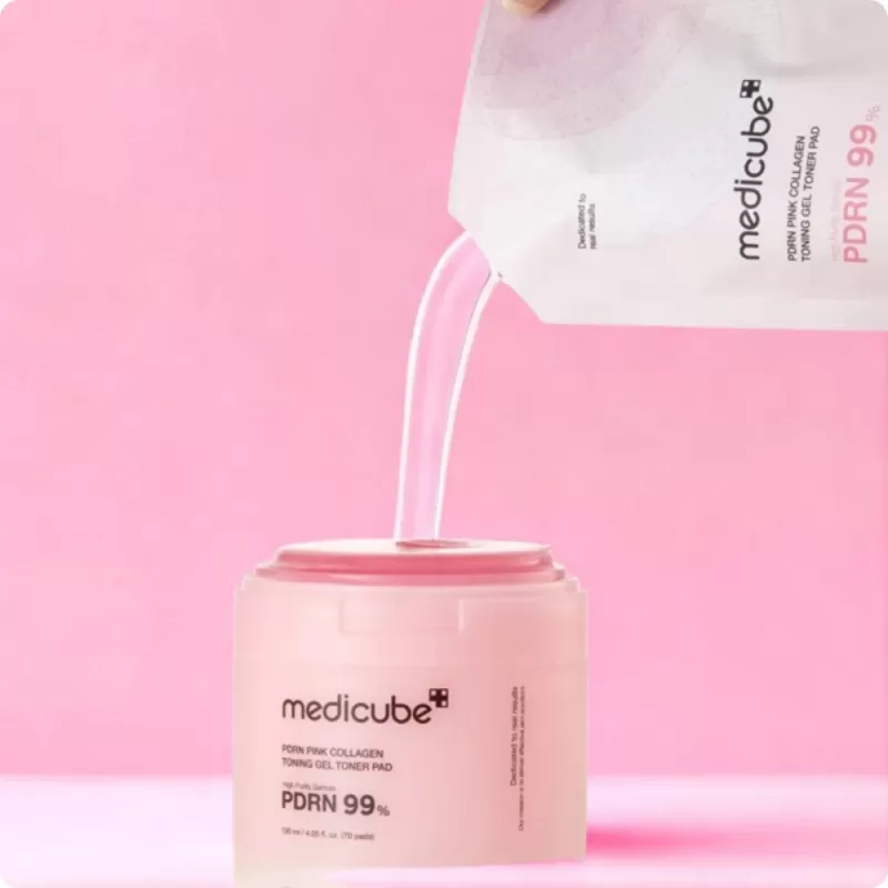 Almohadillas Tónicas Medicube PDRN Pink Collagen - 70 Pads