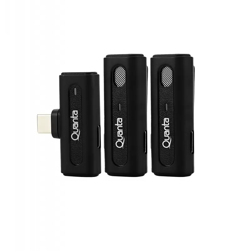 Micrófono Wireless Quanta QTMDM20 Dual - Black