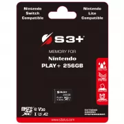 Memoria MicroSD S3+ S3SDC10V30P 256GB CL10 V30 Nin...